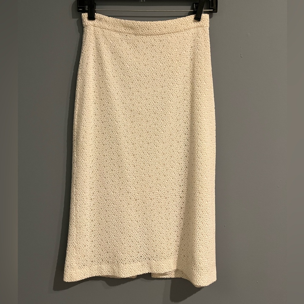 Club Monaco White Knit Skirt